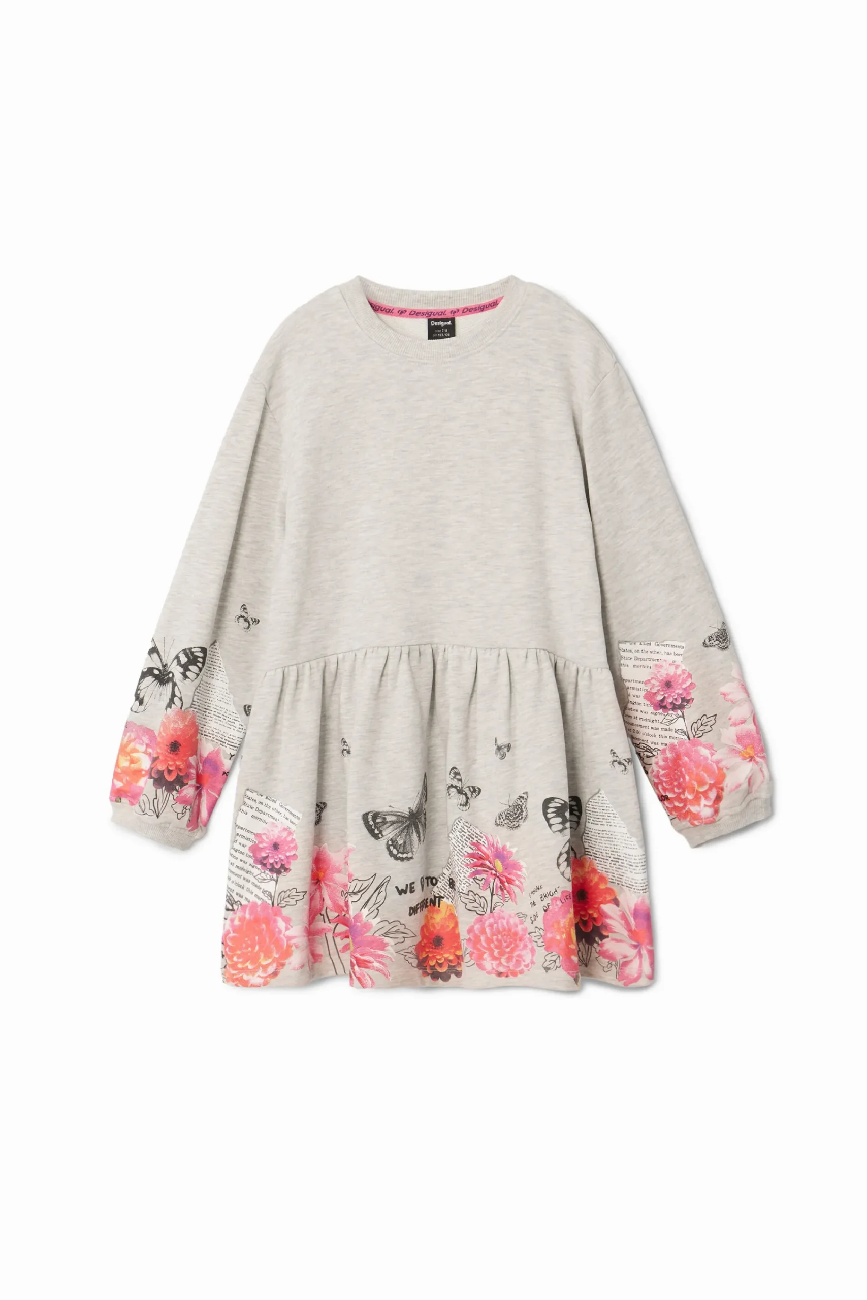Vestidos<Desigual Vestido com borboletas e flores