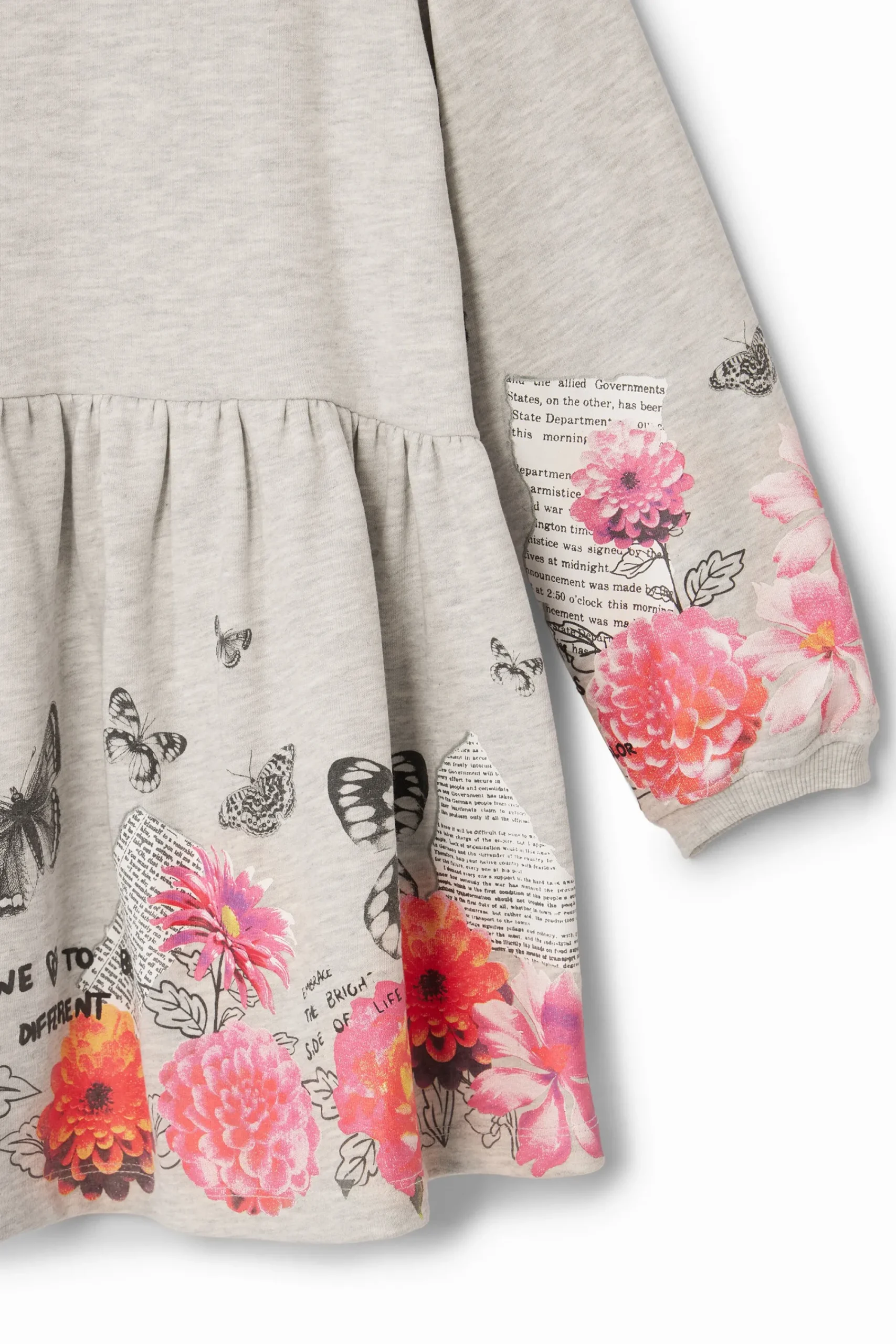 Vestidos<Desigual Vestido com borboletas e flores