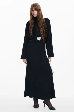 Roupa De Malha|Vestidos E Macacões<Desigual Vestido combinado liso