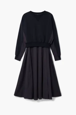 Vestidos E Macacões<Desigual Vestido combinado liso