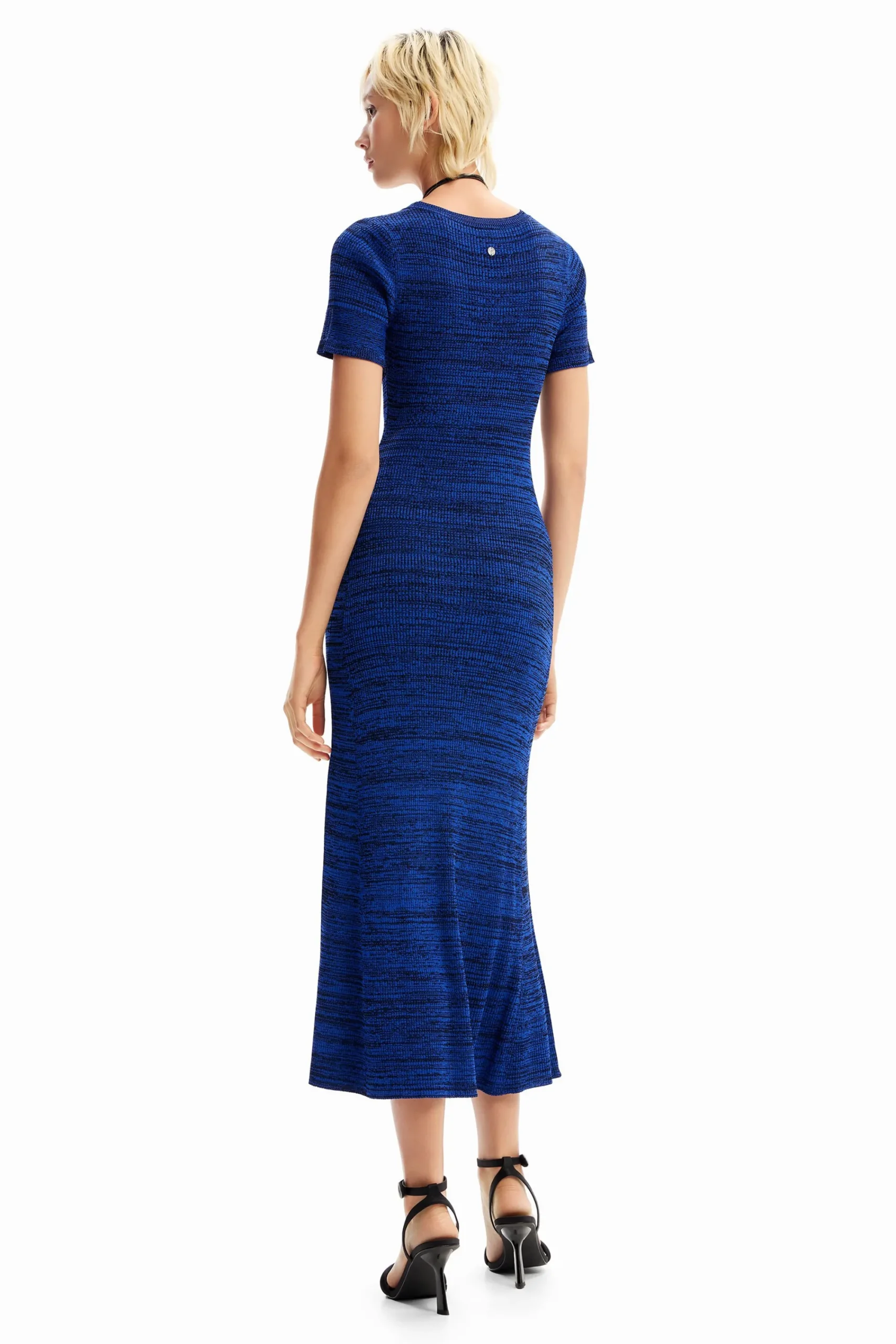 Vestidos E Macacões<Desigual Vestido comprido canelado mesclado