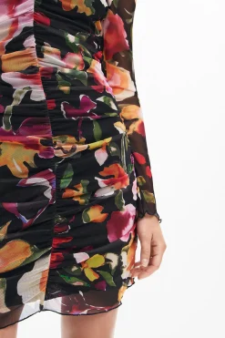 Vestidos E Macacões<Desigual Vestido curto flores