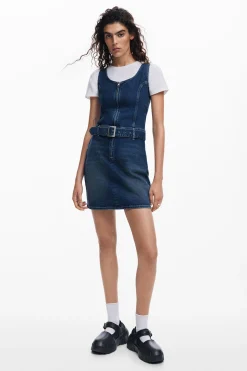 Vestidos E Macacões<Desigual Vestido de denim com cinto
