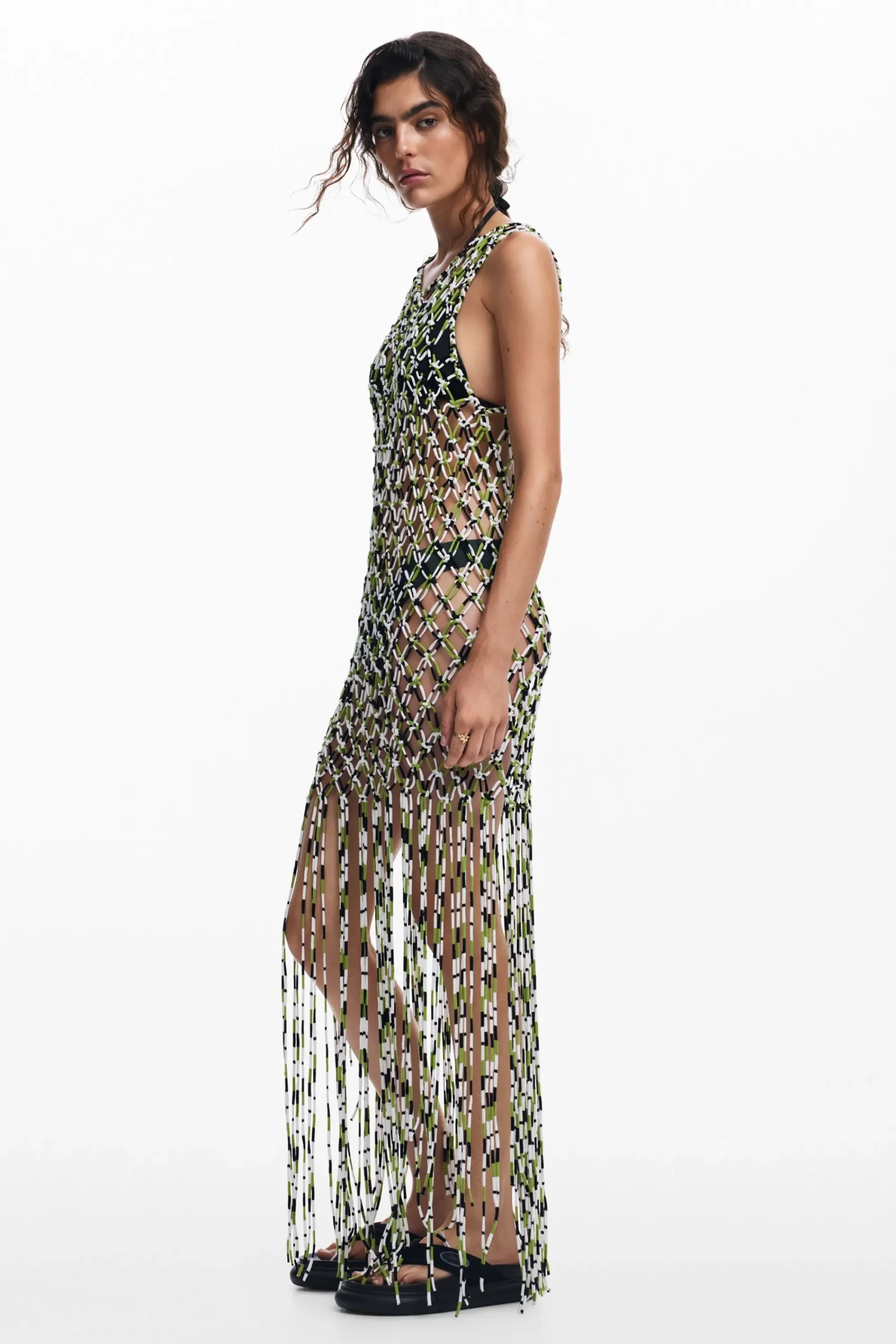 Vestidos E Macacões<Desigual Vestido de malha efeito rede