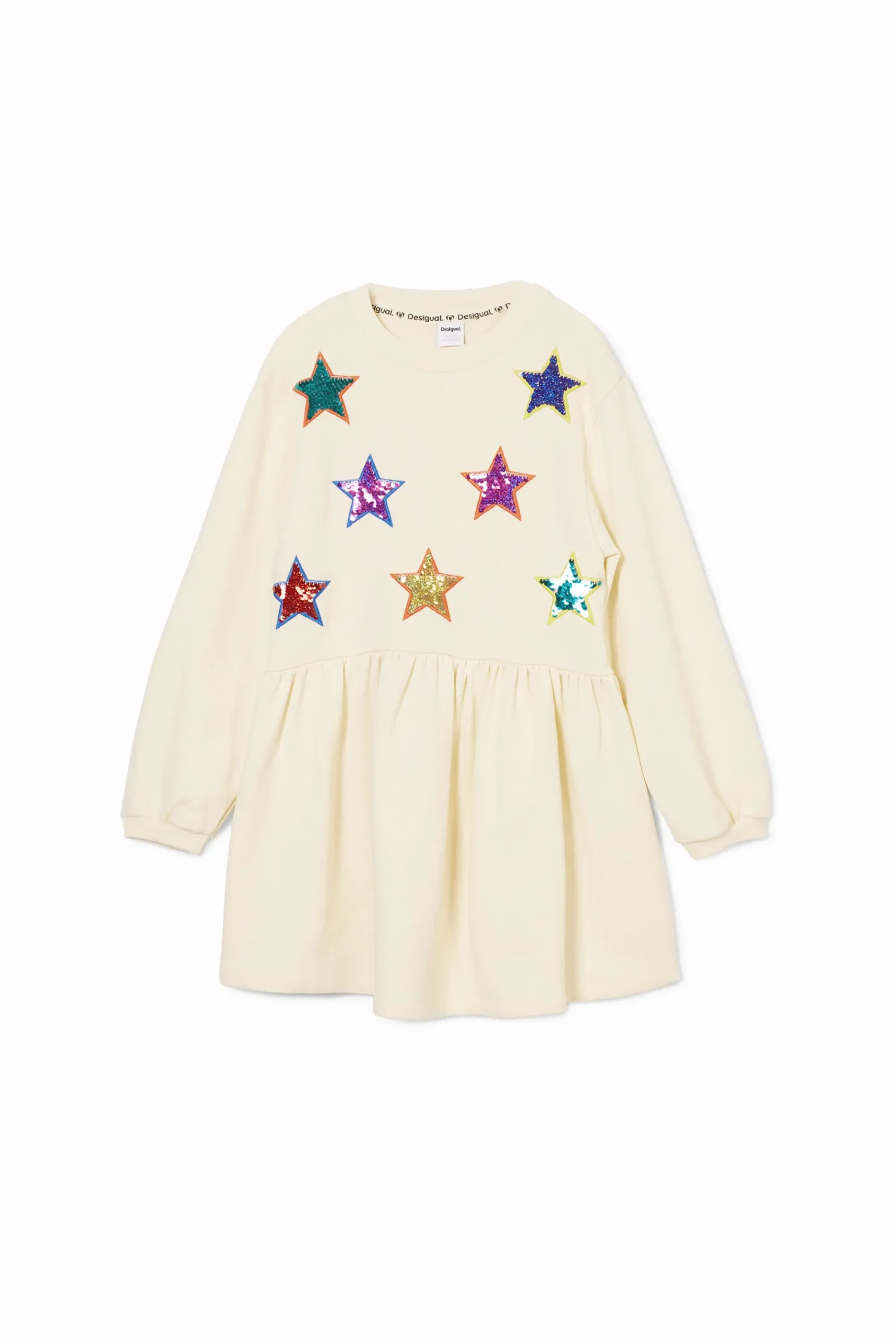 Vestidos<Desigual Vestido de moletom com estrelas