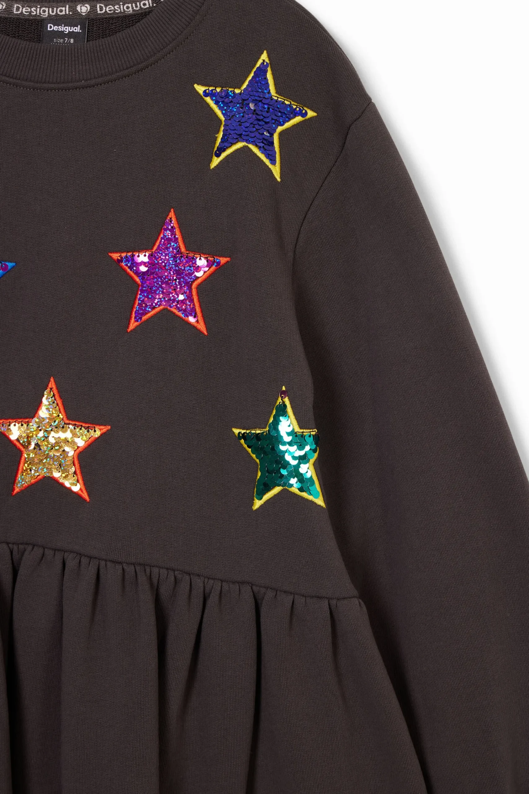 Vestidos<Desigual Vestido de moletom com estrelas