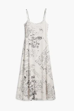 Vestidos E Macacões<Desigual Vestido estampado jornalístico