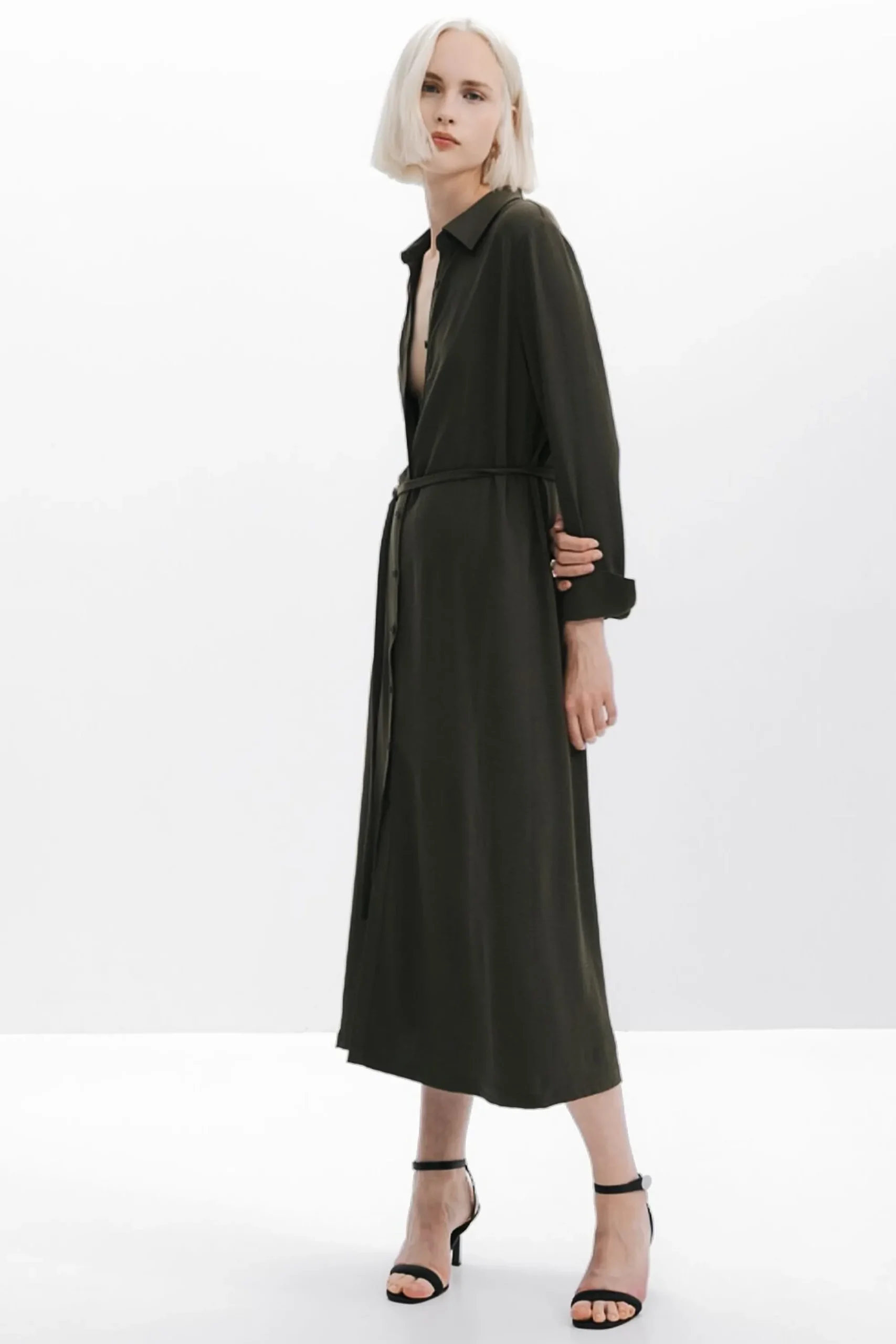 Vestidos E Macacões<Desigual Vestido longo camisa