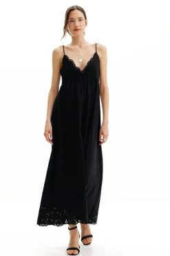 Vestidos E Macacões<Desigual Vestido longo de renda
