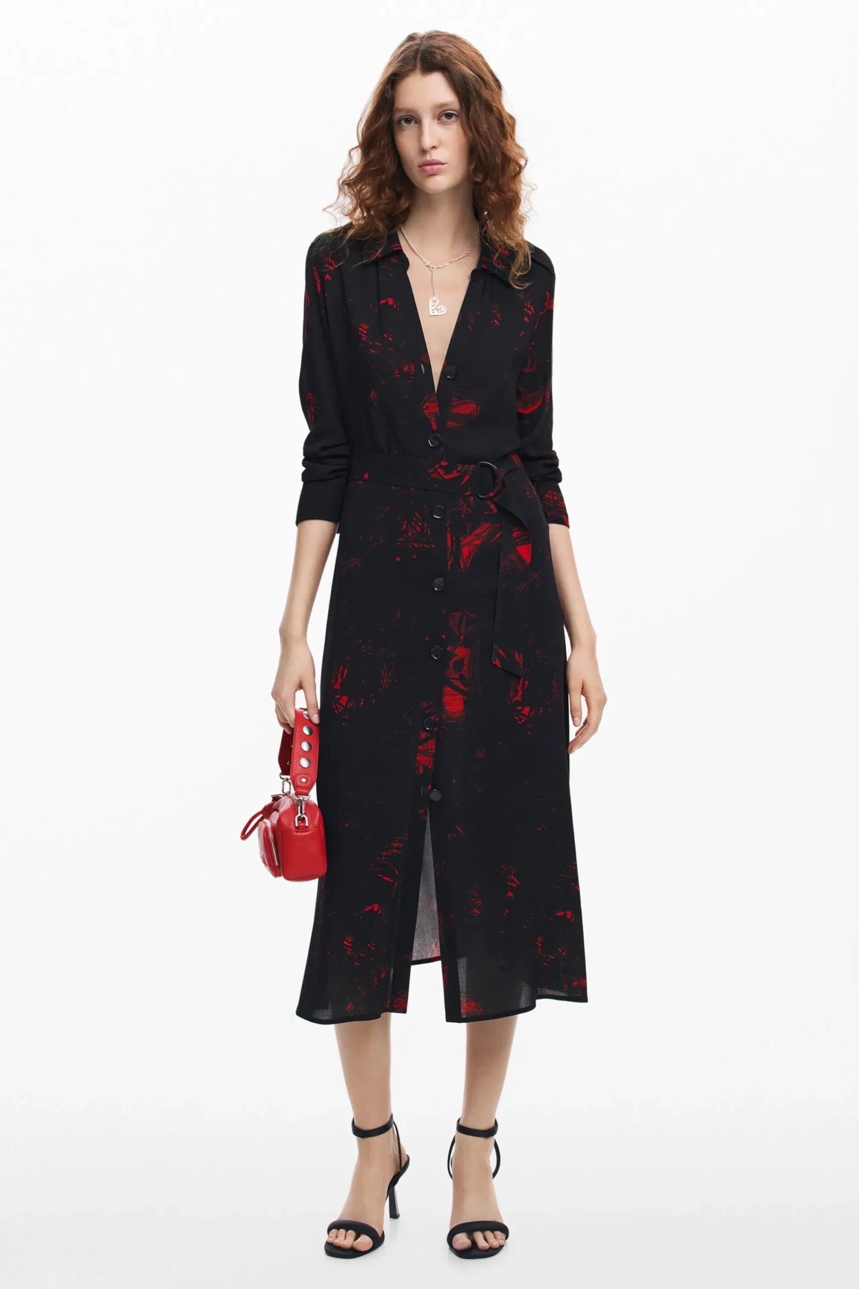 Vestidos E Macacões<Desigual Vestido midi camisero M. Christian Lacroix