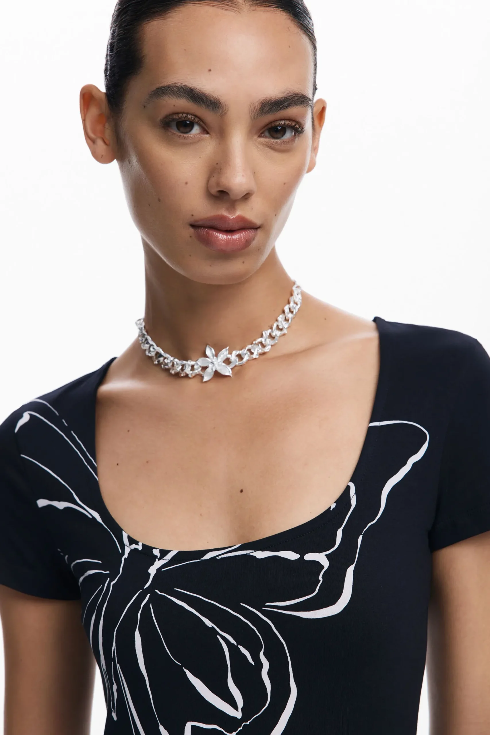 Vestidos E Macacões<Desigual Vestido midi com borboletas