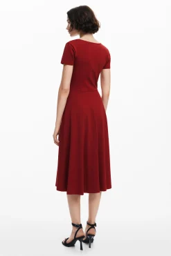 Vestidos E Macacões<Desigual Vestido midi com borboletas