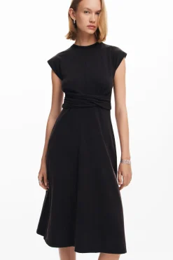 Vestidos E Macacões<Desigual Vestido midi com pregas