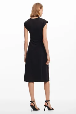 Vestidos E Macacões<Desigual Vestido midi com pregas