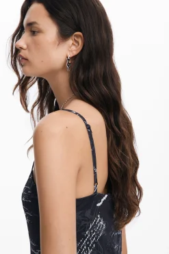 Roupa De Malha|Vestidos E Macacões<Desigual Vestido midi combinado
