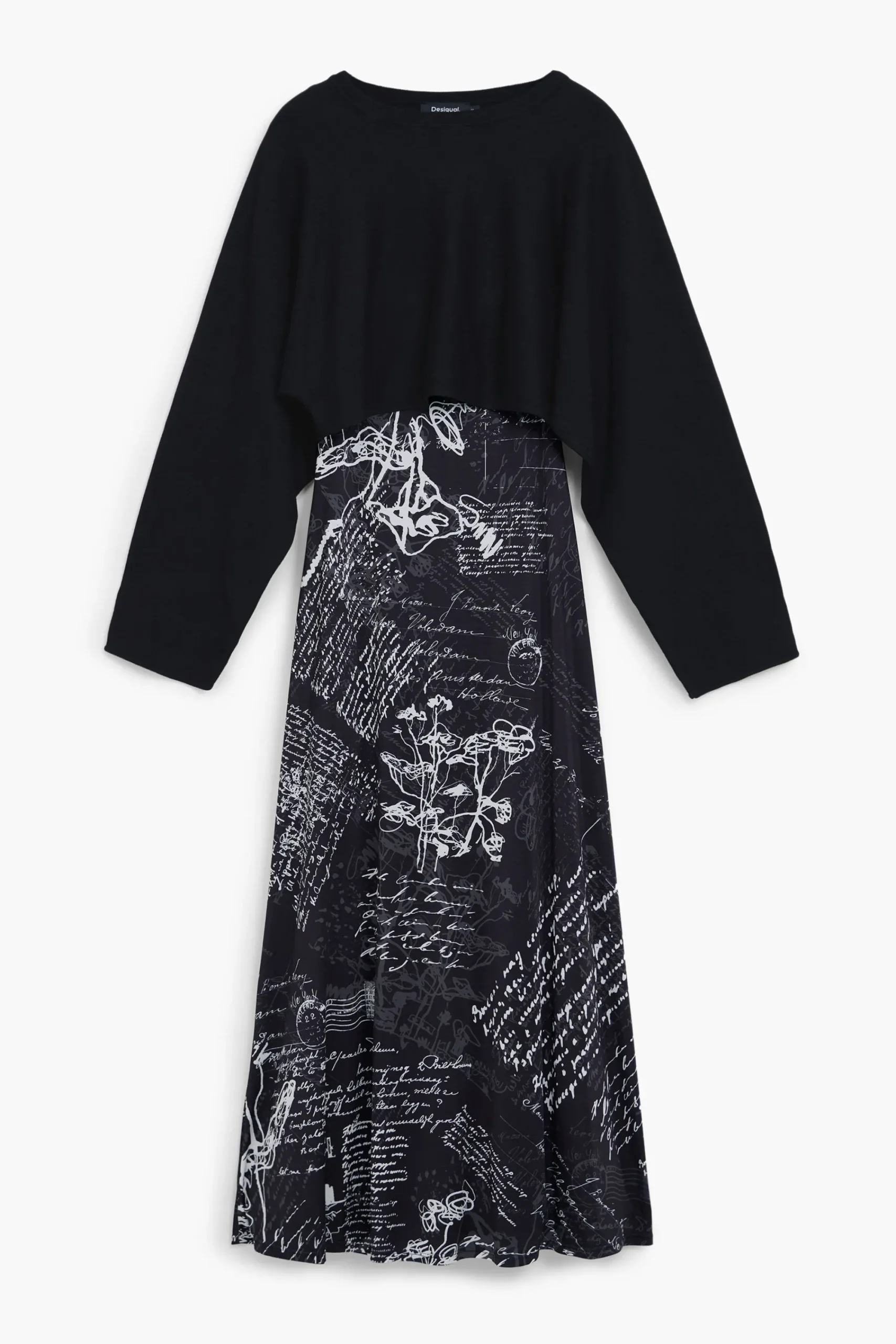 Roupa De Malha|Vestidos E Macacões<Desigual Vestido midi combinado