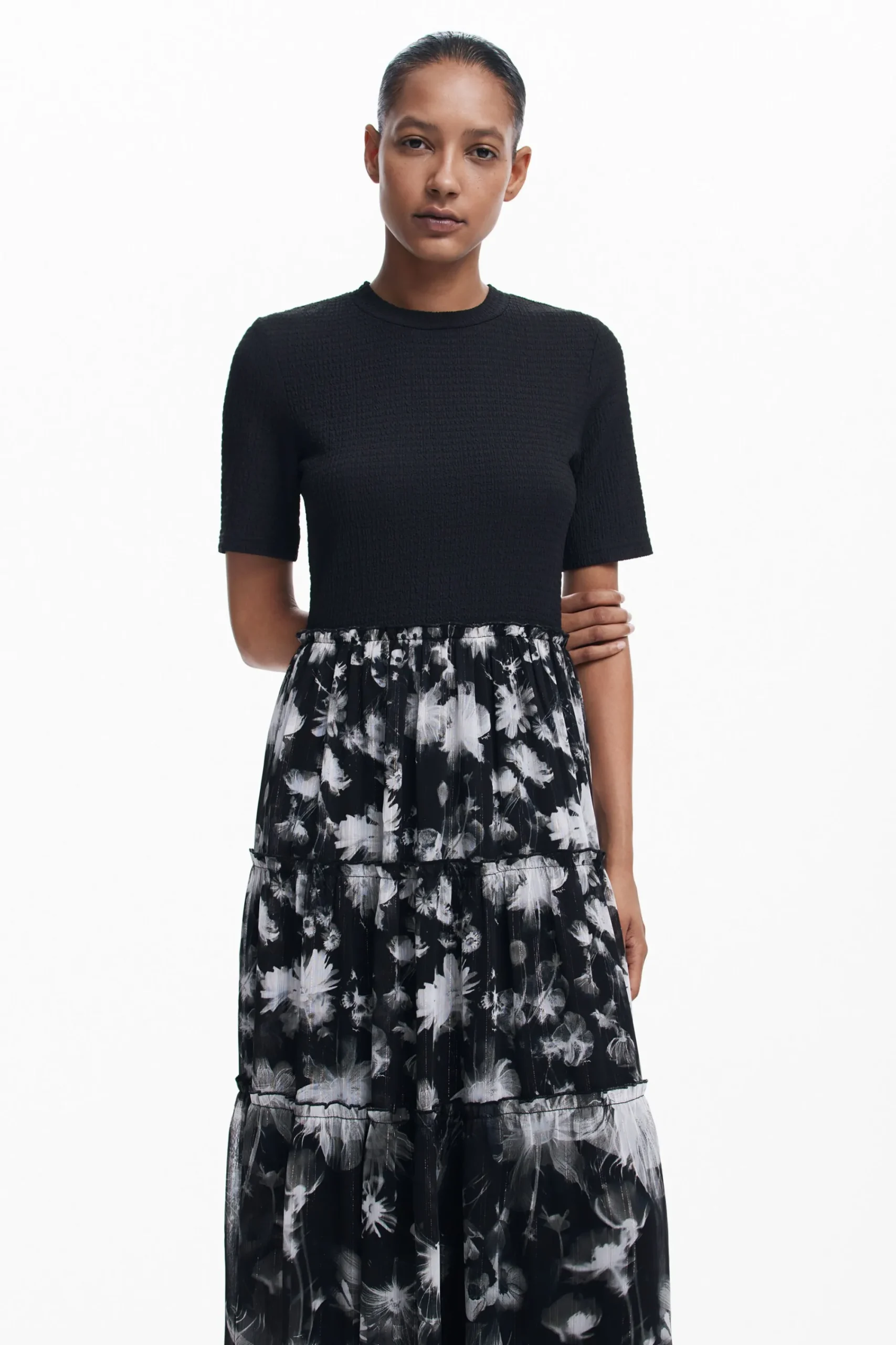 Vestidos E Macacões<Desigual Vestido midi combinado