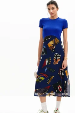 Vestidos E Macacões<Desigual Vestido midi combinado M. Christian Lacroix