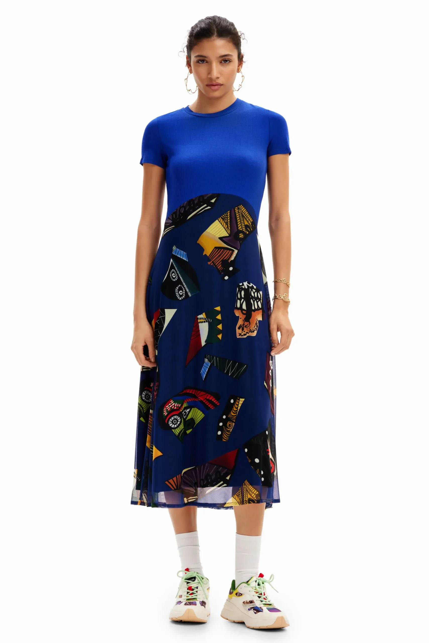 Vestidos E Macacões<Desigual Vestido midi combinado M. Christian Lacroix