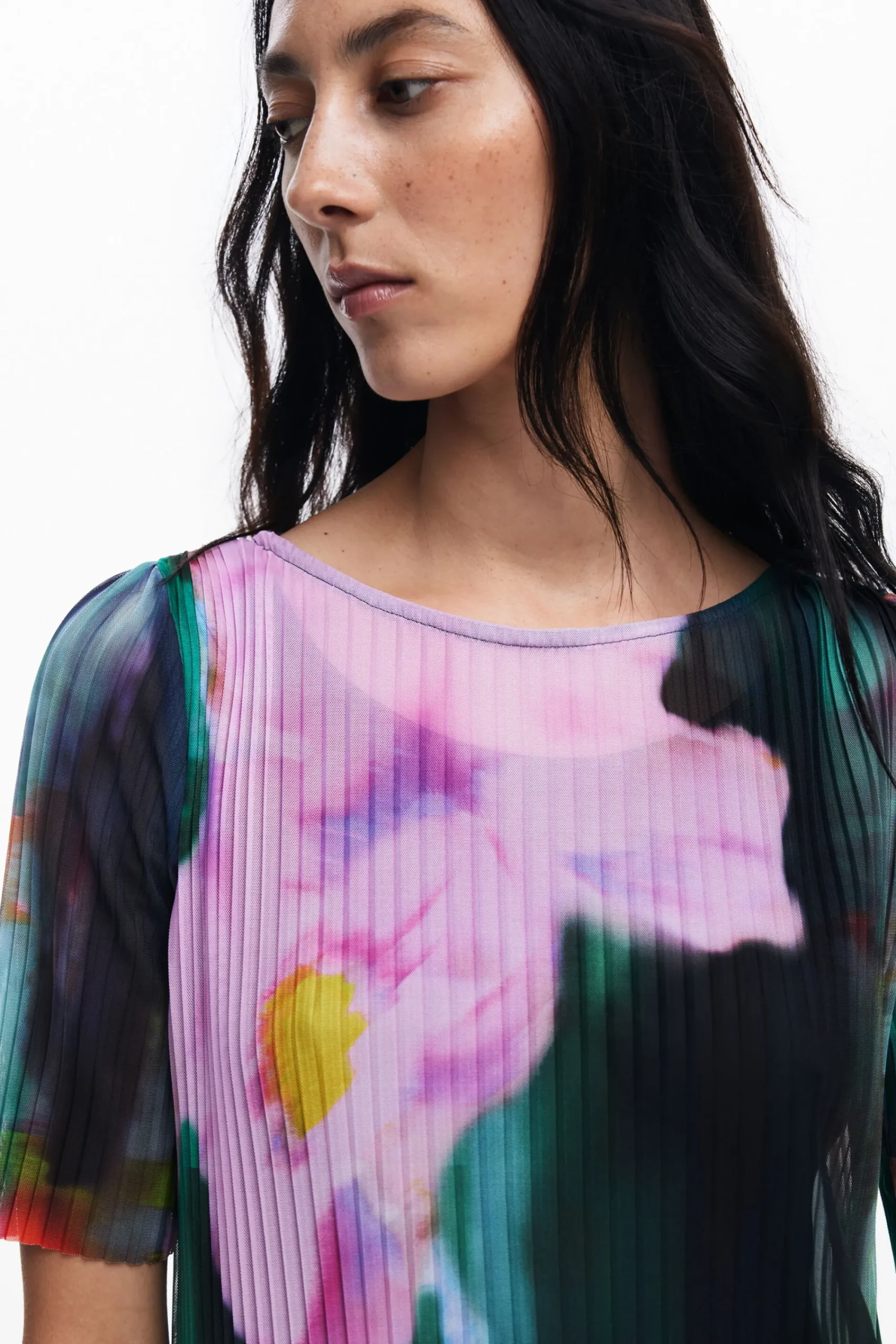Vestidos E Macacões<Desigual Vestido midi de flores