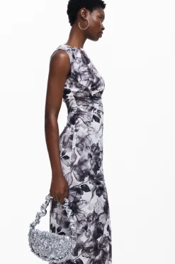 Vestidos E Macacões<Desigual Vestido midi de flores