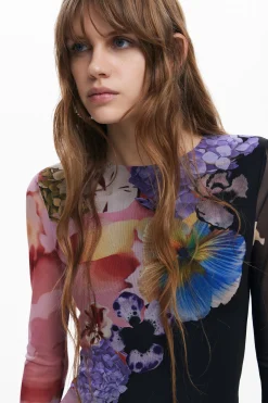 Vestidos E Macacões<Desigual Vestido midi de flores