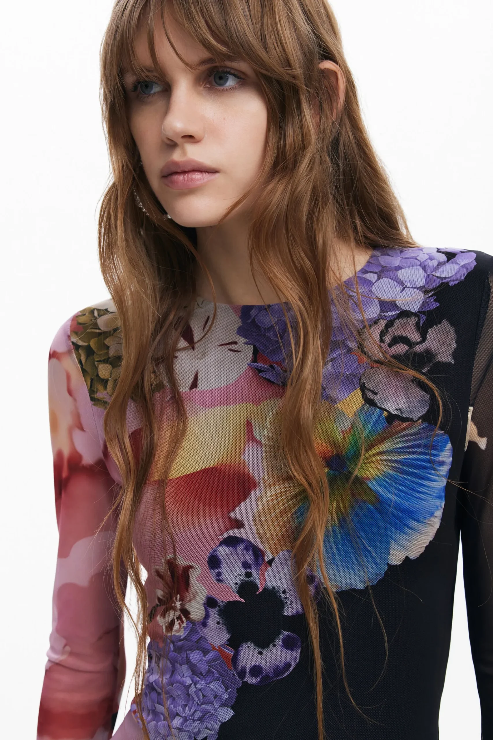 Vestidos E Macacões<Desigual Vestido midi de flores