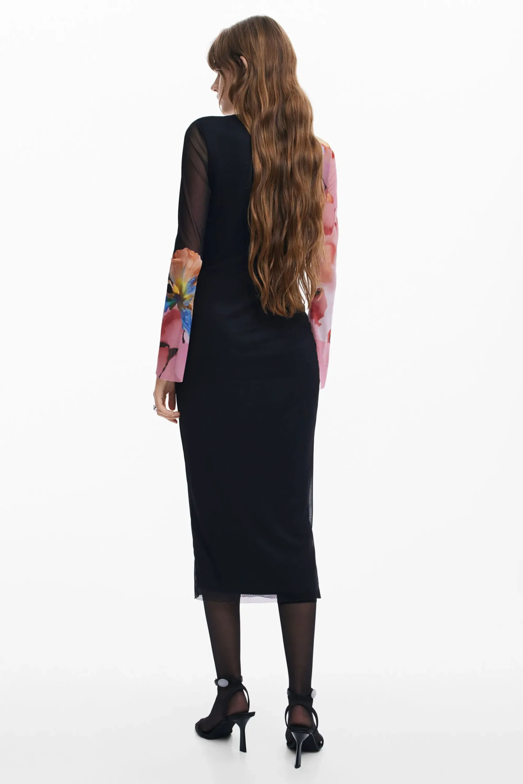 Vestidos E Macacões<Desigual Vestido midi de flores