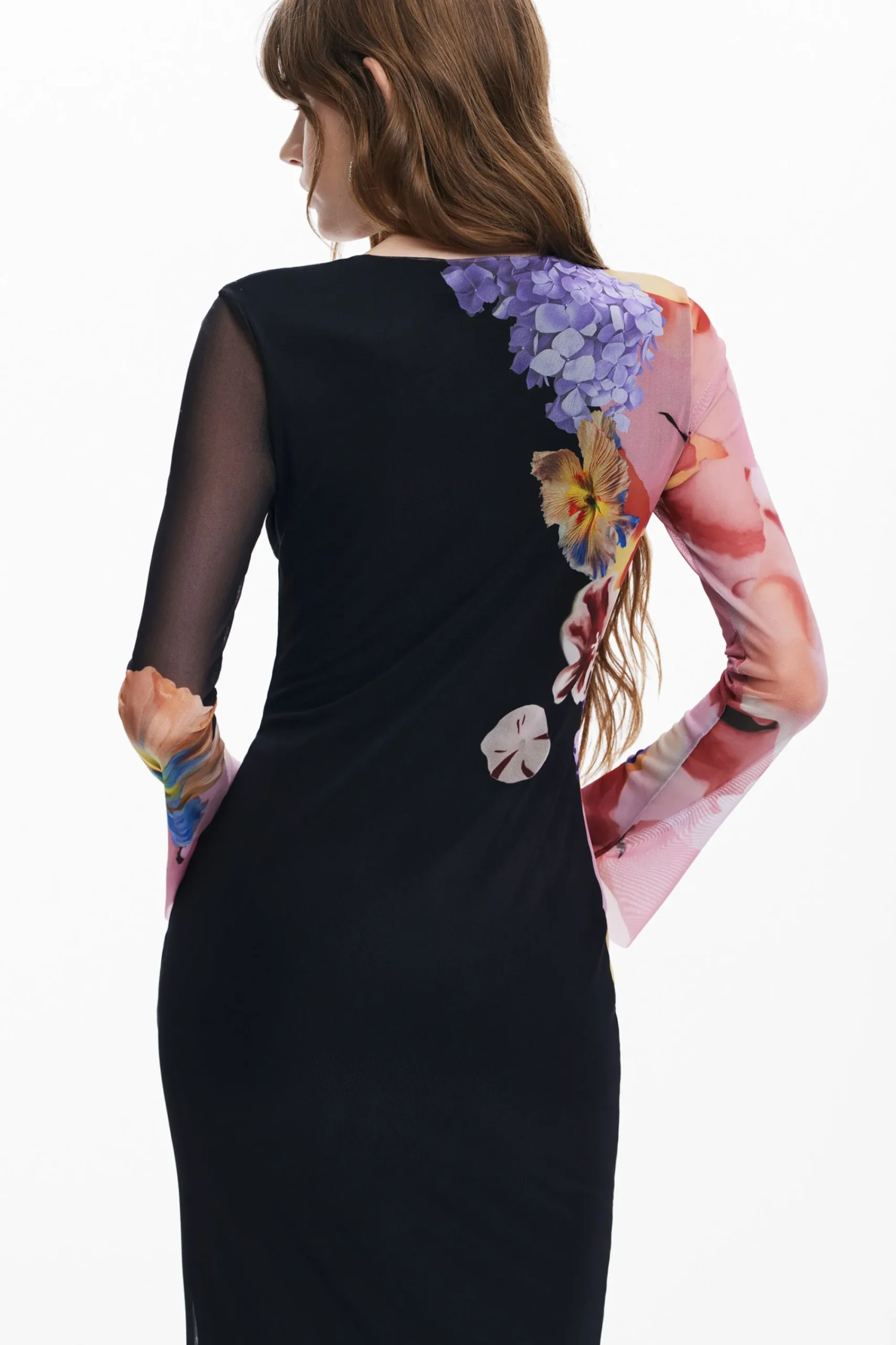 Vestidos E Macacões<Desigual Vestido midi de flores