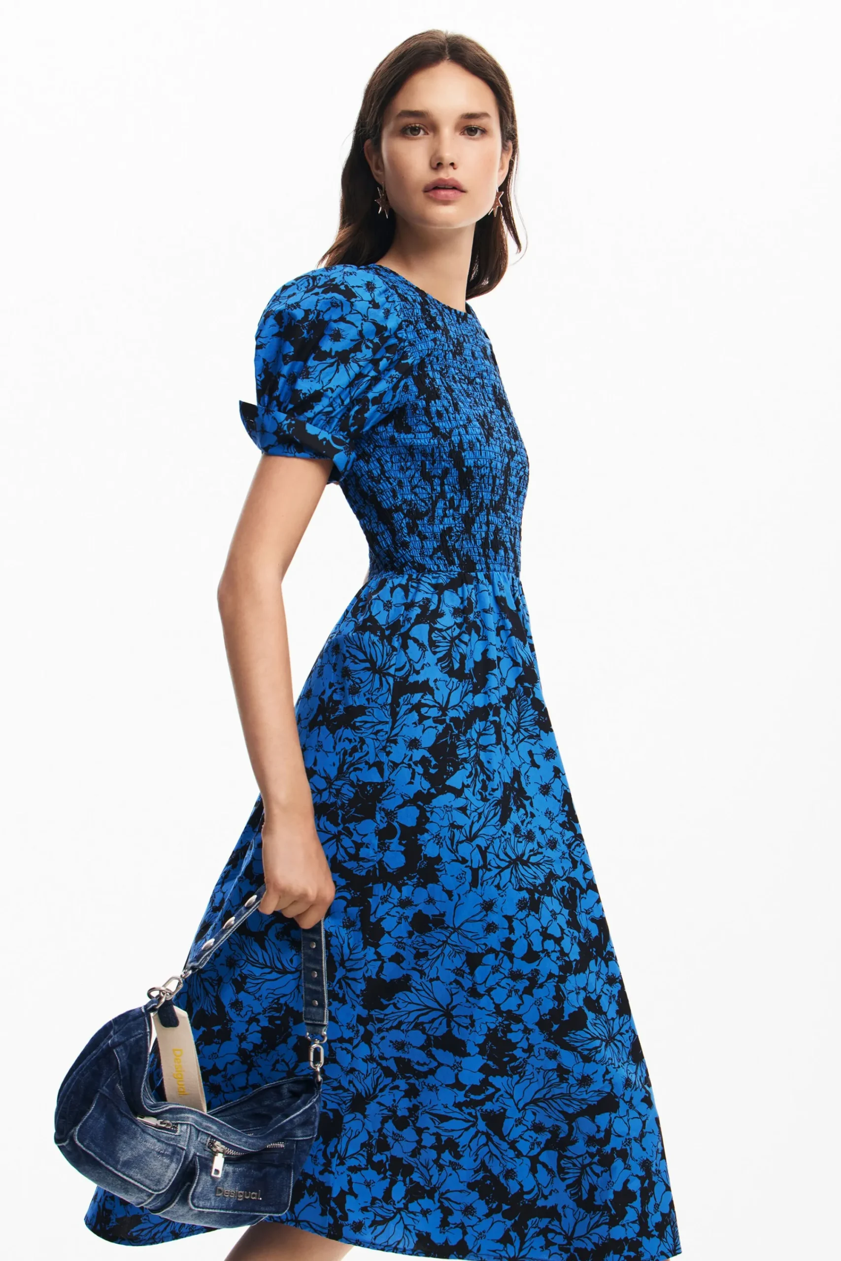 Vestidos E Macacões<Desigual Vestido midi de flores