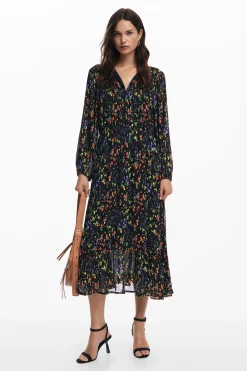 Vestidos E Macacões<Desigual Vestido midi de flores