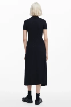 Vestidos E Macacões<Desigual Vestido midi de gola alta