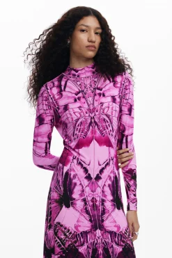 Vestidos E Macacões<Desigual Vestido midi estampado