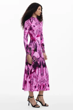 Vestidos E Macacões<Desigual Vestido midi estampado