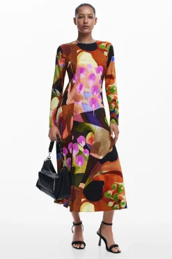 Vestidos E Macacões<Desigual Vestido midi estampado M. Christian Lacroix