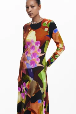 Vestidos E Macacões<Desigual Vestido midi estampado M. Christian Lacroix