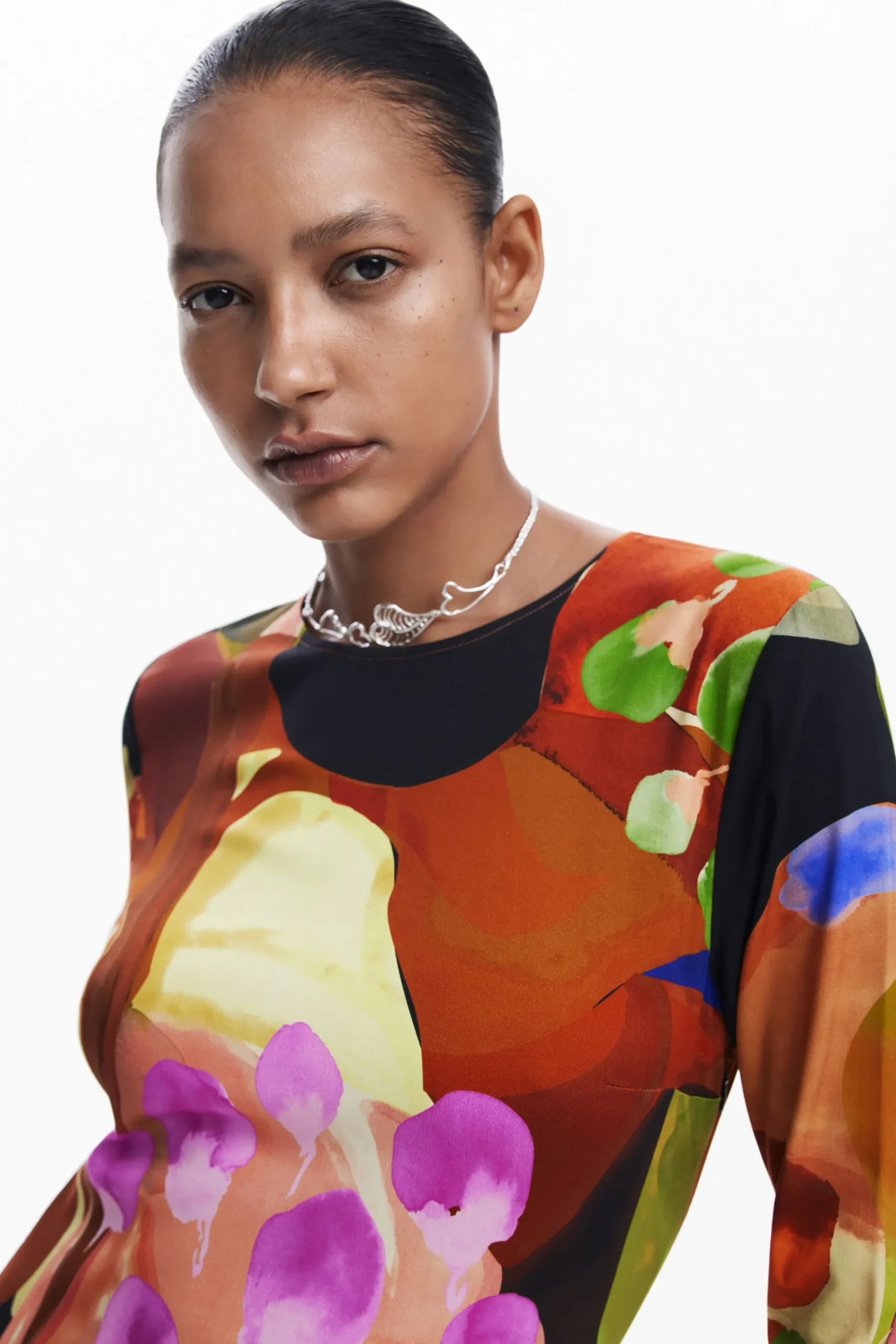 Vestidos E Macacões<Desigual Vestido midi estampado M. Christian Lacroix