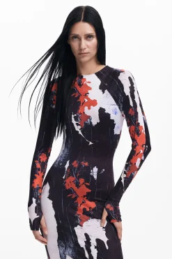 Vestidos E Macacões<Desigual Vestido midi estampado Maitrepierre