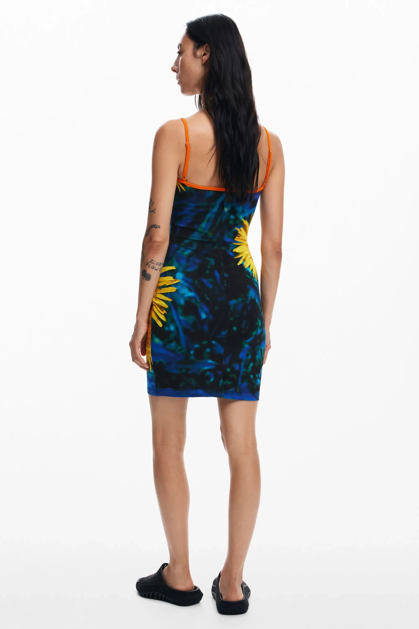 Vestidos E Macacões<Desigual Vestido midi girassóis