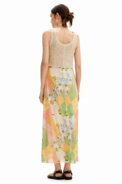 Vestidos E Macacões<Desigual Vestido midi híbrido