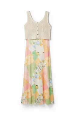 Vestidos E Macacões<Desigual Vestido midi híbrido