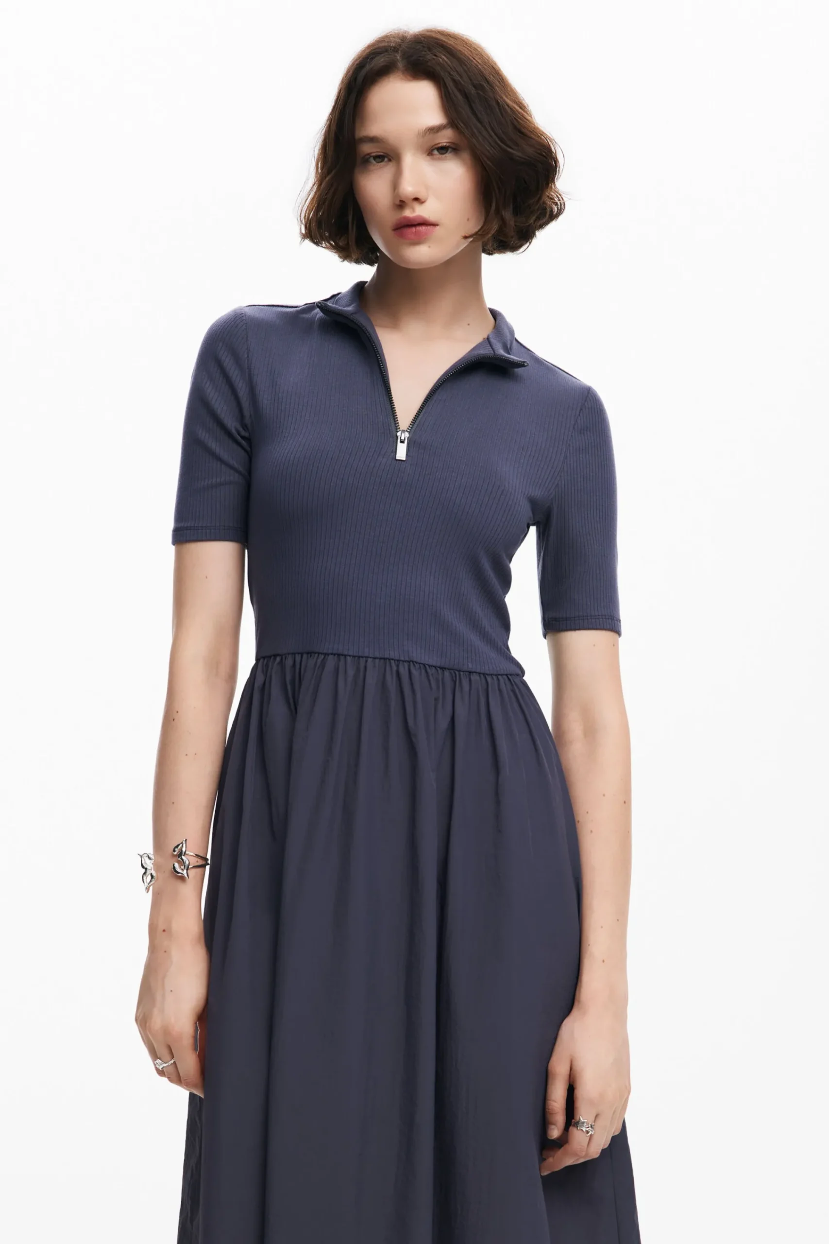 Vestidos E Macacões<Desigual Vestido midi híbrido