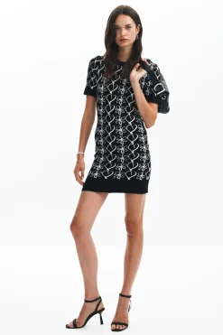 Roupa De Malha|Vestidos E Macacões<Desigual Vestido mini estampado M. Christian Lacroix