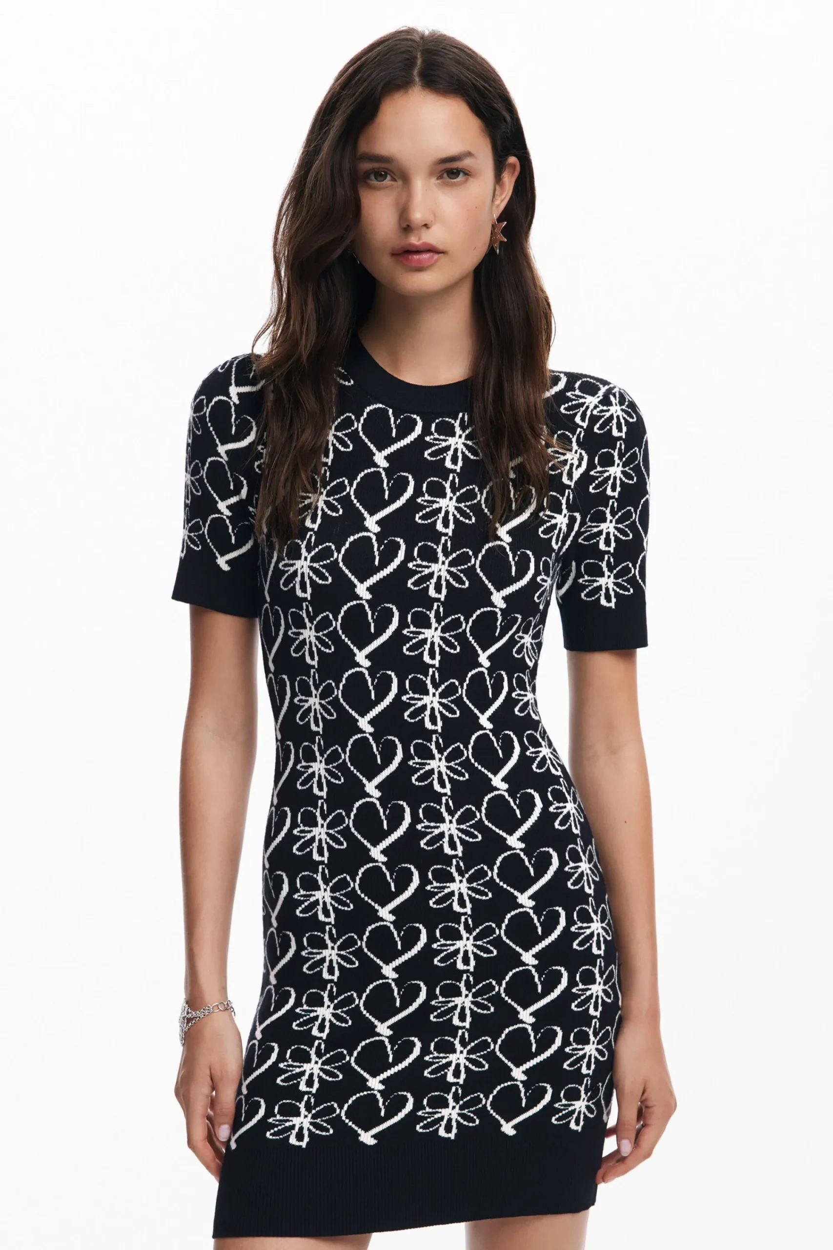 Roupa De Malha|Vestidos E Macacões<Desigual Vestido mini estampado M. Christian Lacroix