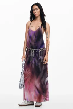Vestidos E Macacões<Desigual Vestido plissado estampado floral