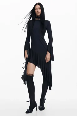 Vestidos E Macacões<Desigual Vestido preto assimétrico María Escoté