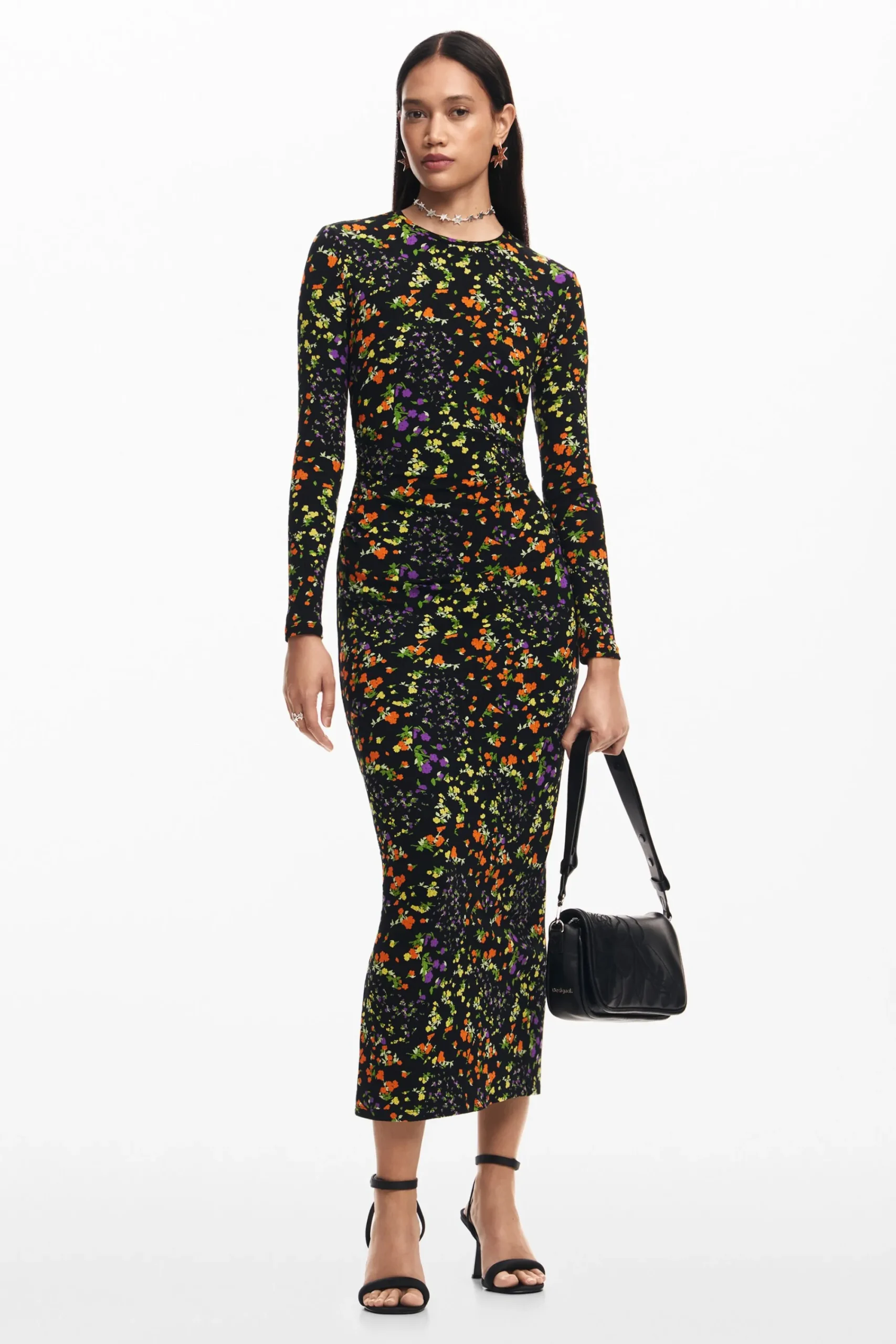 Vestidos E Macacões<Desigual Vestido slim flores