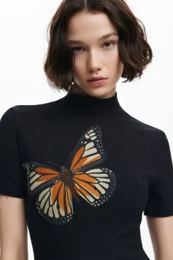 Vestidos E Macacões<Desigual Vestido slim midi com borboletas